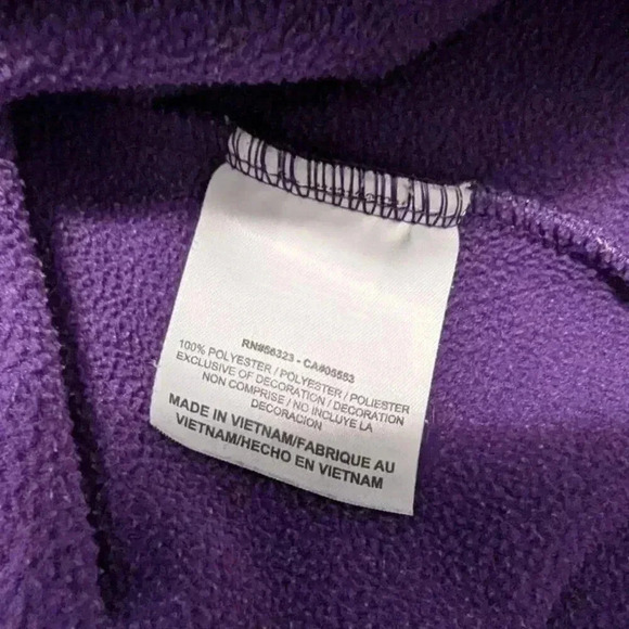 Nike Golf Pro Quarter Zip Purple Pullover Sweatshirt, Size M - Picture 6 of 6